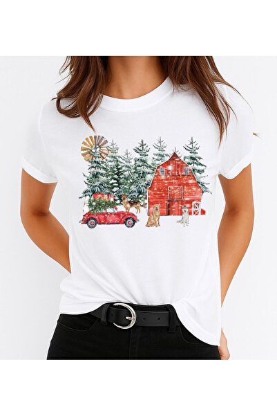 OEM Tricou cu Casă de Crăciun 100% bumbac