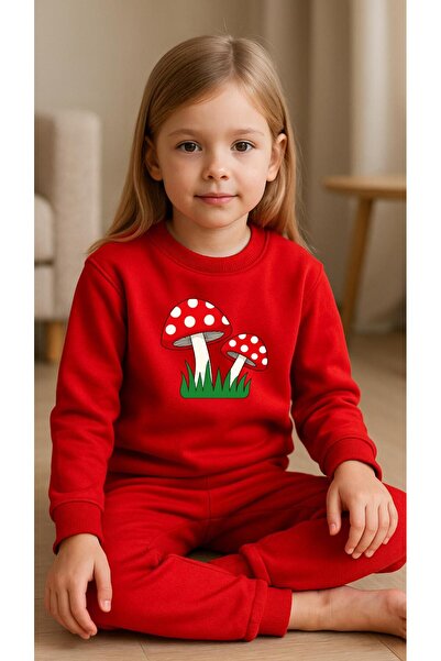 playwear Set pentru copii Hanorac cu imprimeu FUNGURI pentru fete și băieți, ...