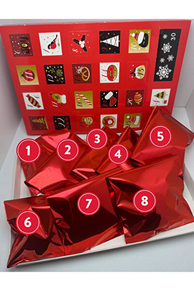 VENTİ VENTİSCA Advend Calender 8 Lı Süpriz Hediye Seti Yılbaşı Doğum günü Öze...
