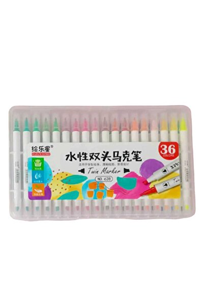 OEM Washable markers 36 colors with 2 writing tips, drawing
