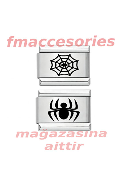 fmaccessoriess سوار من الفولاذ الإيطالي بلون فضي مع طباعة ليزر لا يفقد لونه و...