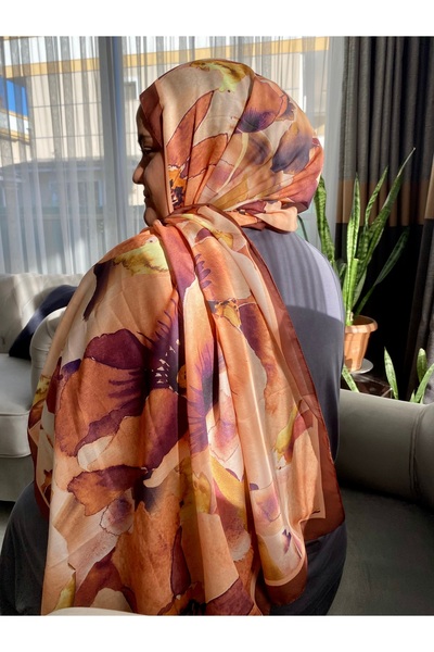 Modakaşmir Çiçek Desenli Pamuk Şal