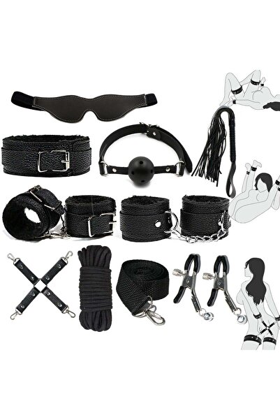 Obsessia YesSir Set Complet Accesorii: Catarame, Zgarda, Lesa, Bici, Masca, C...