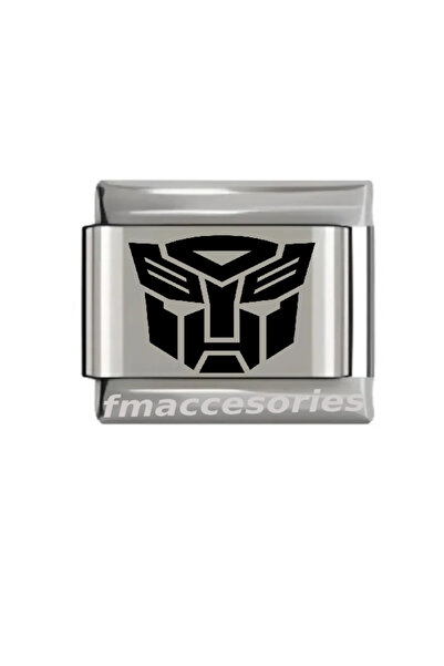 fmaccessoriess Italian Steel Bracelet Charm Silver Color Laser Printing Does ...