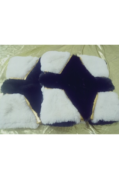 hoaryage Square Plush Fur Floor Cushion, Sofa Cushion, Chair Cushion 38cm