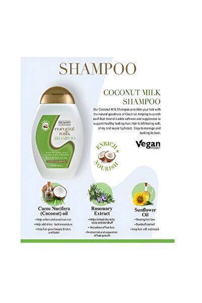 BEAUTY FORMULAS Coconut Milk Shampoo by 250 ml