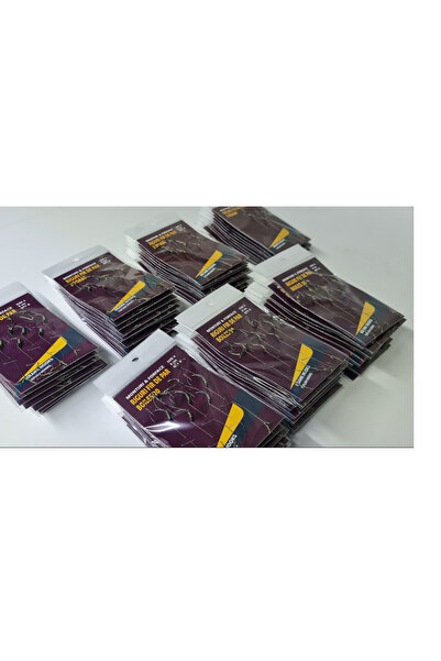 Monturi&Forface Set of 5 M&F KRANK No.4 Tied Hooks with barb, length 8cm