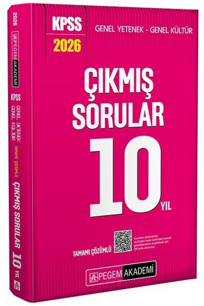 Pegem Akademi Yayıncılık Pegem 2026 KPSS Genel Yetenek Genel Kültür Son 10 Yı...