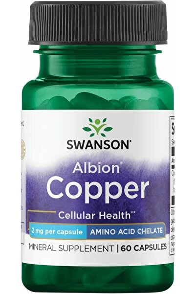 SWANSON Albion Chelated Copper 2 Milligrams 60 Capsules