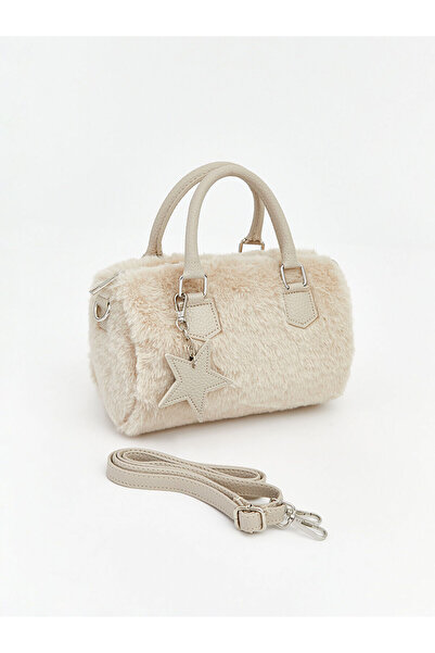 LC Waikiki Özmarka New Season Star Patterned Plush Women's Shoulder Bag