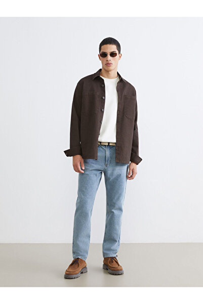 LC Waikiki Standard Fit Shirt Collar Men's Jean Jacket