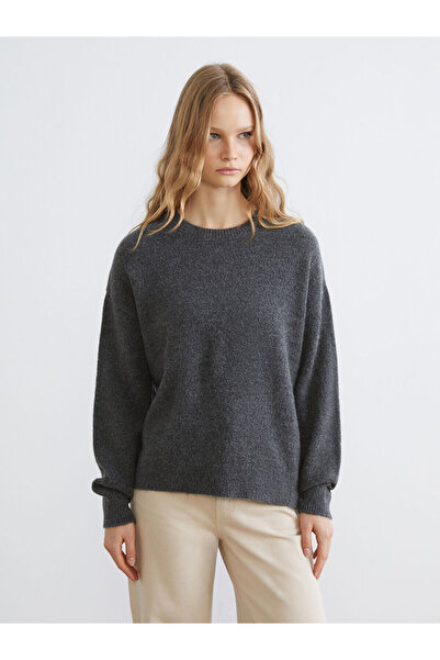 LC Waikiki Γυναικείο πλεκτό πουλόβερ Özmarka New Season Crew Neck oversized