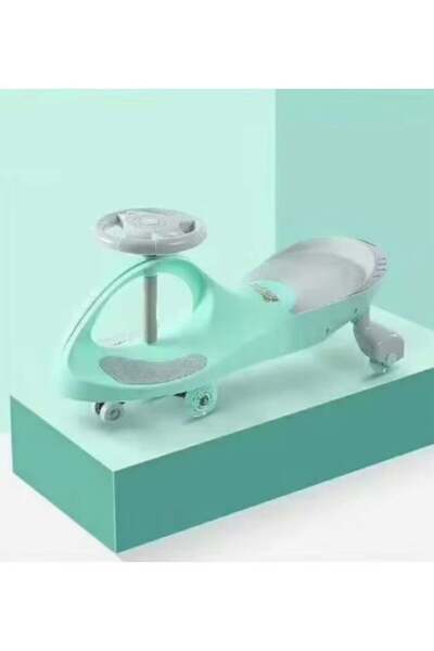 Generic High-quality children's rocking car toy with scooter wheels