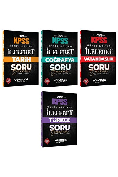 Yönerge Yayınları Yönerge 2026 KPSS Tarih + Coğrafya + Vatandaşlık + Türkçe İ...