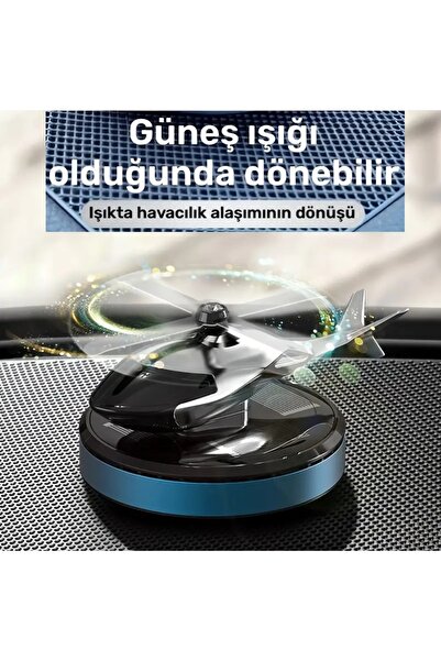 BGA araç kokusu solar helikopter 2 tabletli oto koku güneş ışığı ile çalışır