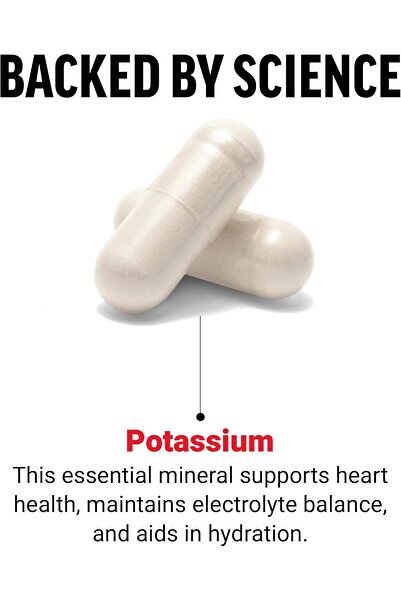 force factor Potassium Citrate Potassium Capsules, 180 Vegetable Capsules