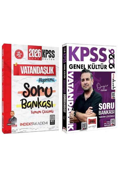 Yargı Yayınları Yargı + İndeks 2026 KPSS Vatandaşlık Soru Bankası 2 li Set - ...