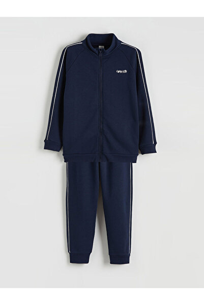 LC Waikiki Vizyon New Season Stand Collar Boys' Tracksuit Set