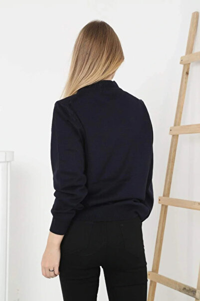 hibiscus Women's Half Turtleneck Knitwear Sweater Soft Textured Cotton Fine Weaving, Long Sleeves Comfortable Regular Fit - S