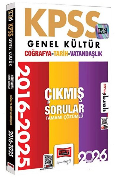 Yargı Yayınları Yargı 2026 KPSS Genel Kültür Tarih-Coğrafya-Vatandaşlık Çıkmı...