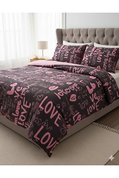Belsina Home Double |   Love Pattern |   Duvet Cover & Quilt Cover |   200X22...