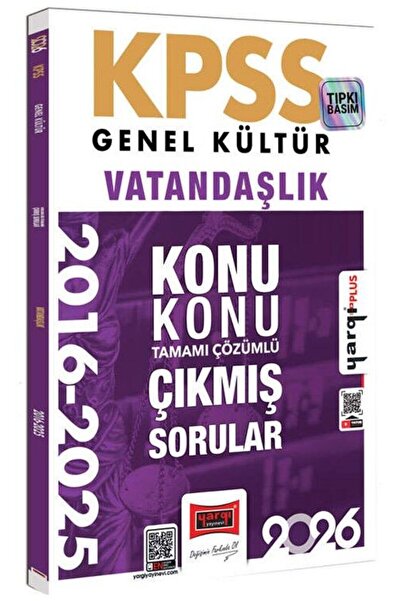 Yargı Yayınları Yargı 2026 KPSS Vatandaşlık Çıkmış Sorular 2016-2025 Konu Kon...