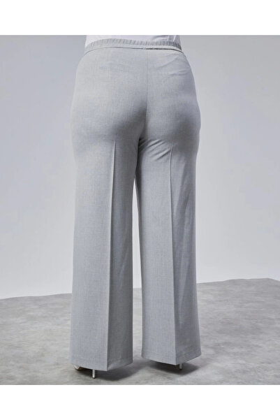 GENCULUS Poly Viscose Full Lycra Elastic Waist Oversize Trousers