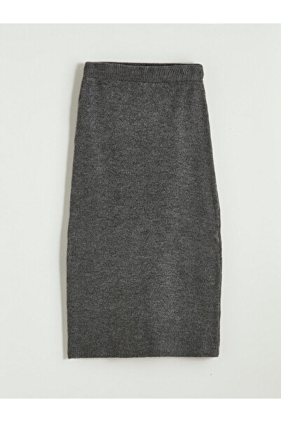 LC Waikiki Peak New Season Elastic Waist Slit Knit Skirt