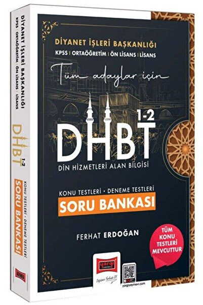 Yargı Yayınları Yargı 2026 DHBT 1-2 Soru Bankası Çözümlü - Ferhat Erdoğan
