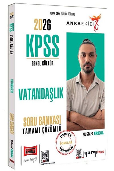 Yargı Yayınları Yargı 2026 KPSS Vatandaşlık Soru Bankası Çözümlü Anka Ekibi -...