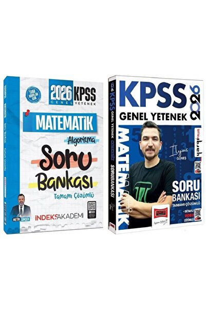 Yargı Yayınları Yargı + İndeks 2026 KPSS Matematik Soru Bankası 2 li Set - İl...