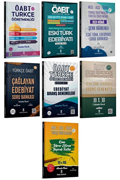 TÜRKÇE ÖABTDEYİZ ÖABT MEB-AGS Türkçe Öğretmenliği Edebiyat 7 li Set - Enes Ka...
