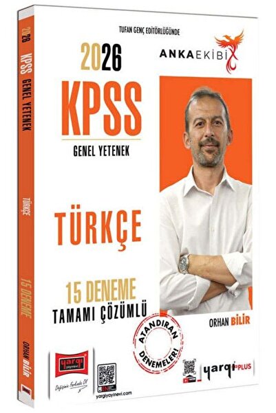 Yargı Yayınları Yargı 2026 KPSS Türkçe 15 Deneme Çözümlü Anka Ekibi - Orhan B...