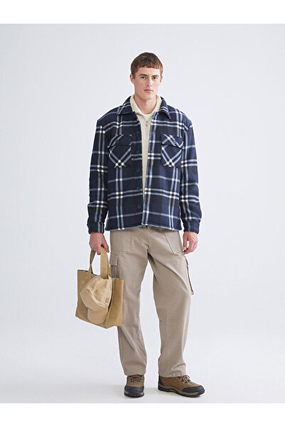 LC Waikiki Comfortable Fit Long Sleeve Plaid Men's Shirt Jacket