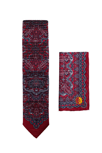 GSStore Galatasaray İpek Piliseli Kravat + İpek Mendil Seti U231286