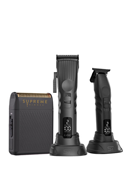 Supreme Trimmer Fade Tıraş Makinesi Seti – Solo Shaver + 2Spee Trimmer & 2Spe...