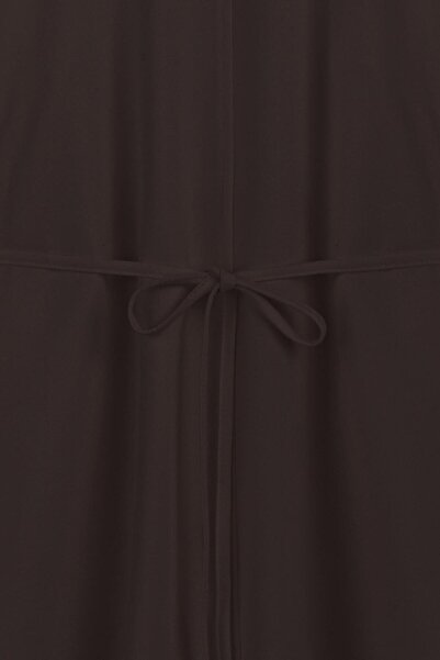 praye Yanı Slit Sweat Brown