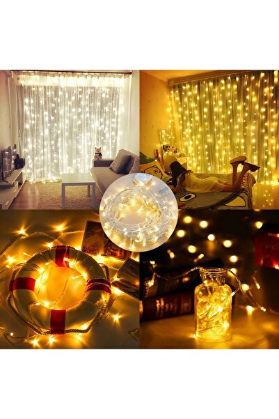 Pretify Perde Led Organizasyon Süsleme Işığı 2x2 m Dekor Led Tag Led Nişan Or...