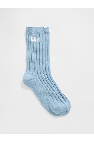 GAP Kadın Mavi CashSoft Logo Çorap
