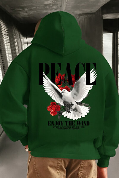 CLASSY.MODA Unisex με κουκούλα κουκούλα με κουκούλα με με τύπωμα τσέπες καγκο...