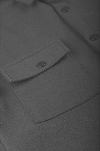 DeepSEA Men's Anthracite Premium Cashmere Jacket – Stylish, Modern and Warm Design Jacket Coat 2500559