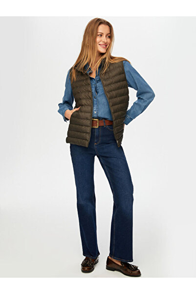 Faik Sönmez Dik Yaka İnce Ray Kapitone Yelek W26KYL007