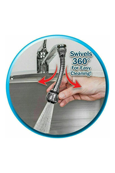 ITALOMIX Flexible Sink Aerator, With Shower Head, 2 Jet Modes, 360° Rotation