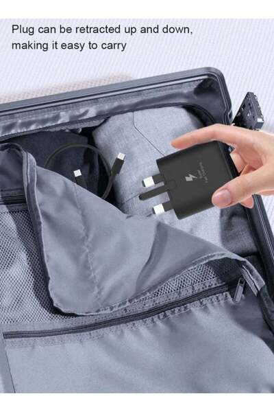 Generic 45W USB-C PD3.0 PPS Fast Charger with 1.5m USB-C Cable for Samsung & USB-C Devices