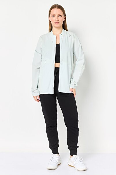 Reebok Women Sportswear Fit Long Sleeve Outdoor Jacket, Pale Grey