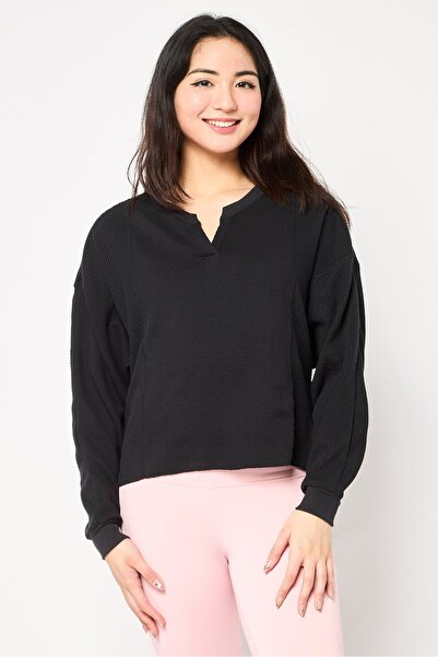 Nike Women Loose Fit Long Sleeve Training Shirt, Black