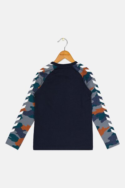 hummel Kids Boy Camouflage Long Sleeve Training Top, Multicolor