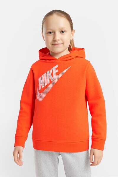 Nike Kids Girl Long Sleeve Outdoor Hoodies, Orange