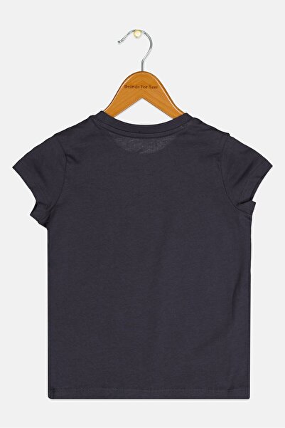 Puma Kids Girl Sportswear Fit Short Sleeve Brand Logo Outdoor T-shirt, Grey