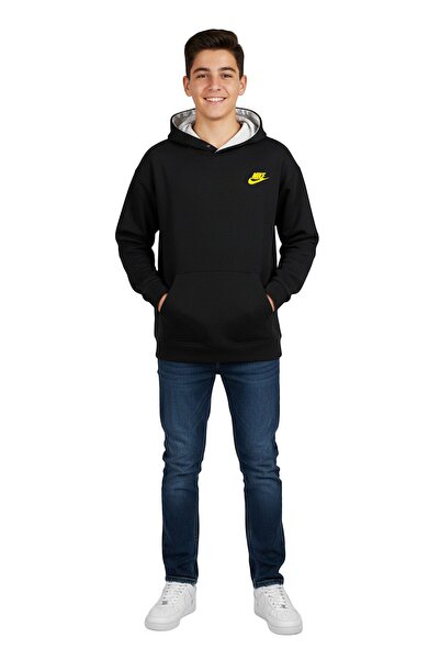 Nike Kids Boy Loose Fit Brand Logo Outdoor Reversible Hoodie, Multicolor